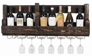 mueble bar con un palé terminado