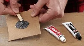 Preparación de pegamento de resina epoxi de dos componentes