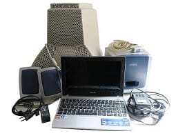 Netbook, Monitor CRT y Sistema de audio para reutilizar en máquina arcade