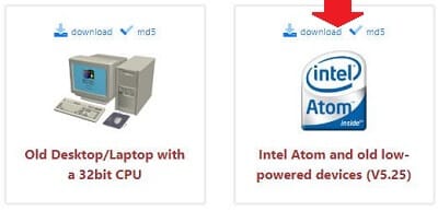 Selección de la distribución batocera para la Netbook Asus de la máquina arcade