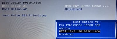 Modificación de la BIOS de la Netbook Asus Eee PC para que arranque con el USB que tiene la imagen de batocera.
Parte de la máquina arcade casera.