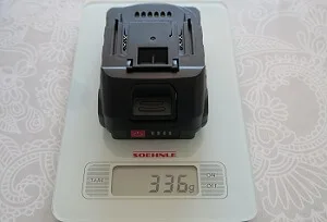 Taladro Drillpro brushless. Peso de la batería