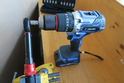 Taladro Drillpro brushless. Medición del torque.